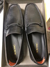 奥康（Aokang）商务休闲皮鞋舒适软底驾车鞋低帮套脚懒人乐福鞋一脚蹬黑40码 实拍图