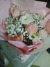 植伴康乃馨百合鲜花生日祝福探望病人母亲节鲜花速递送妈妈全国同城店 U款-11朵粉玫瑰康乃馨 实拍图