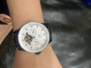海鸥（SEAGULL）手表男自动机械表 日历周历月历镂空飞轮男士手表生日礼物男表 白 实拍图