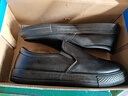 回力一脚蹬男鞋秋季皮面男士休闲皮鞋子男青中年厨房师工作防滑防水鞋 黑色 41 实拍图
