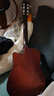 吉之琳单板41寸初学者吉他学生38寸新手练习男女生入门琴民谣木吉他乐器 38寸【单板】桃木色 包教会+买即送全套配件 实拍图