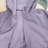 优衣库女装双面穿防风摇粒绒拉链连帽外套户外防水冬季新款479697 479697/71浅蓝紫色 M 实拍图