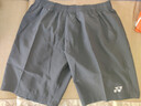 YONEX尤尼克斯羽毛球网球运动服男短裤yy速干15048CR-007黑色L 实拍图