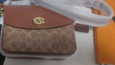 蔻驰（COACH）经典标志CASSIE19号单肩斜挎包翻盖早秋女包 棕黄色锈色（新版） 实拍图