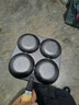 【大牌同款】章丘四孔铸铁煎蛋锅无涂层不易粘多功能早餐煎蛋锅 黑色17cm 铸铁四孔煎锅 实拍图
