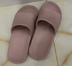 京东京造【抗菌皮纹拖】eva软弹家居防臭浴室新款拖鞋女士粉色39-40 实拍图
