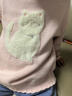 戴维贝拉（DAVE＆BELLA）小童套头衫宝宝绵羊毛毛衣冬装洋气女童衣服儿童长袖上衣秋冬新款 珍珠粉【现货】 120 cm（建议身高110-120cm） 实拍图