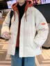 VUUG假两件羽绒棉衣宽松冬季加厚保暖连帽棉服外套男棉袄 卡其 6XL 晒单实拍图
