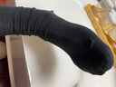 棉竹屋袜子男中筒袜秋冬季100%纱线纯棉抗菌防臭吸汗春秋男士长筒袜5双 实拍图