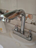 柏温双把洗脸盆菜盆水龙头冷热双孔面盆台盆洗脸盆水龙头卫生间全铜体 可旋转龙头（不带管） 实拍图