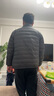 雪中飞男女立领秋羽绒百搭轻薄鸭绒立领修身轻盈隐藏式口袋 朱墨灰|8C83-男 L 175/96A 实拍图