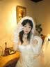 COSMICKISS复古蕾丝花边新娘婚纱手套女晚礼服手纱婚纱白色性感护袖套圣诞节 白色长度约40cm 实拍图