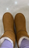 意尔康女靴雪地靴女冬季厚底加绒加厚保暖棉鞋百搭中筒短靴妈妈棉靴子 土黄色 加绒 【靴筒羊毛内里】 40 实拍图