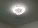 美的（Midea）吊扇灯风扇灯一体36瓦餐厅客厅卧室led吊灯遥控三色摇头扇熟睡风 实拍图
