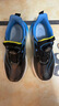 李宁热卖男童运动鞋防滑秋冬季皮面加绒儿童运动鞋中童男孩跑步鞋女童男 8002黑蓝 加绒 30 码内长19cm 实拍图