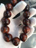 檀境海南黄花梨紫油梨手串男士佛珠高油密老料水波纹降香黄檀文玩饰品 18mm*13颗紫油梨 海南黄花梨手串 实拍图