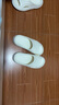 名创优品（MINISO）拖鞋男女家居情侣家用舒适浴室防滑防臭四季拖鞋 珍珠白 36-37 实拍图