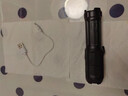 【已售300万】LED高亮手电变焦远射高续航户外可充电便携式手电筒 黑色 【升级款】爆亮变焦 400毫安 实拍图