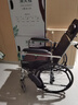 鱼跃(yuwell)手动轮椅车H059B老人半躺护理型带坐便椅餐板钢管可折叠 实拍图