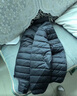 网易严选25新品90鸭绒轻暖羽绒服保暖0压感防泼水蓄热抗菌外套抗静电 A款25新品90鲜绒立领-水墨黑 2XL 实拍图