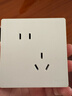 德力西（DELIXI）开关插座 免喷涂奶油风大板 墙壁电源开关825汉玉白斜五孔插座10A 实拍图