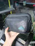 鹿师傅黑色手工植鞣头层牛皮真皮男士单肩斜挎包大容量通勤简约新款包包 黑色 头层牛皮 实拍图