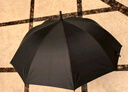 天堂 防紫外线晴雨伞长柄 半自动超大10骨加固商务伞 黑色 实拍图
