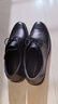 红蜻蜓25秋季商务休闲系带牛皮鞋男手抓皱纹正装德比婚鞋WTA35345黑色43 实拍图