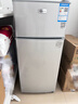 日普（RIPU）小冰箱迷你小型双门家用一级能效宿舍出租房办公室节能省电冷藏冷冻电冰箱 【一级能效】96升银色【3天不到1度电】 实拍图