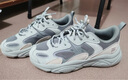 FILA斐乐女鞋跑步鞋火星二代复古老爹鞋运动鞋休闲慢跑鞋MARS Ⅱ 微白/雨雾灰-WA-F12W141116F  37.5 实拍图