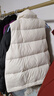 坦博尔羽绒马甲女短款立领宽松保暖女士背心马夹TD238006 小香白 160  实拍图