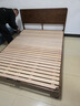 源氏木语橡木实木大板床日式卧室斜靠床现代简约小户型原木风双人床家用床 (低铺)胡桃色单床1.5*2m(不含垫) 实拍图