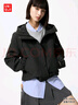 优衣库女装休闲连帽短外套/时尚百搭25秋冬新款479229 09 黑色 S 实拍图