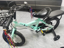 阿米达儿童自行车2-3-6-10岁宝宝单车脚踏车带辅助轮男孩六一儿童节礼物 绿色【辅助轮+后座+礼包】条幅轮 14寸【95-115cm】适合3-7岁宝宝 实拍图