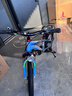 凤凰山地自行车男女变速山地车碟刹青少年儿童自行车学生单车 星际 蓝灰【变速】后座+LED灯+三刀轮 18寸【适合120-155cm】 实拍图