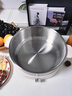 九阳（Joyoung）0涂层秒涮电火锅火锅专用锅电锅家用4-8人不粘分体式可拆洗多功能电蒸锅不锈钢电煮锅6L火锅锅GN64 实拍图