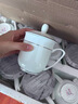 陶相惠 茶杯骨瓷办公杯会议杯陶瓷盖杯开会杯子商务办公水杯带盖10只装 实拍图
