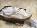 百丽舒适牛皮休闲男鞋秋季商场同款复古德训鞋52022CM0 白色 40 (250mm) 实拍图