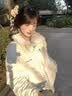 鲁雅尔韩系设计感波点毛领棉服女秋冬季甜美风加绒加厚棉袄外套短款棉衣 白色 L 实拍图