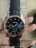 正品男士手表高档休闲石英表简约气质男表皮带高颜值罗马时尚腕表 黑色运动款 实拍图