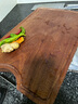 双枪乌金檀菜板 百年龄整木砧案板家用切菜食品抗菌防霉实木40*27*2.5 实拍图