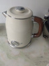 美的（Midea）艺术家电热水壶  烧水壶自动断电保温一体  1.6L大容量电热水壶 316L不锈钢恒温壶 精准控温 63-Q 实拍图