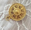 老庙黄金吊坠八宝罗盘古法金项链福字挂坠送长辈男女款情侣款节日礼物 约1.6g（圆扣头） 实拍图