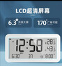 码仕闹钟学生温湿度计大屏充电电子智能夜光儿童起床专用神器LCD床头钟开学必备Q198蓝开学季 实拍图