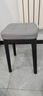 煜柠苑家用餐椅北欧轻奢软包凳子现代简约可叠放餐桌椅子客厅塑料高板凳 高级灰【黑腿-加厚软包】1把 实拍图