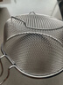 家の物语（KATEI STORY）日本304不锈钢油炸网炸篮家用厨房沥油漏网过滤筛火锅漏勺捞面勺 不锈钢漏勺【粗网】21cm 单件装 实拍图