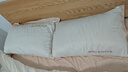 海澜之家（HLA）枕头纤维枕A类家用升级立体颈椎枕成人睡觉专用亲肤面料回弹枕芯 宝石蓝-立体枕芯 高枕48*74cm一对装/睡前高度21cm 实拍图