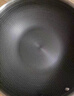 爱仕达炒锅304不锈钢蜂窝晶纹全屏防粘厨房家用炒菜锅具轻油少烟耐磨 丨可视半玻盖丨带侧耳 30cm 燃气明火电磁通用 实拍图