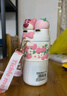 迪士尼草莓熊保温杯儿童带吸管316不锈钢男女士高颜值学生双饮喝水杯子 实拍图