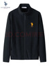 U.S. POLO ASSN.夹克男冲锋内胆抓绒衣外套男士立领茄克衣服春秋季上衣黑色XL 实拍图